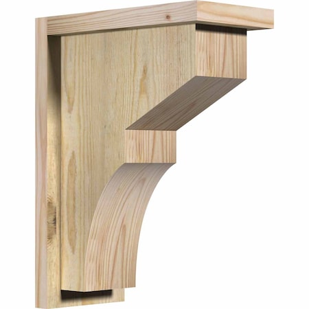 Ekena Millwork Monterey Rough Sawn Corbel w/Backplate, Douglas Fir, 6"W x 12"D x 16"H COR06X12X16MON01RDF